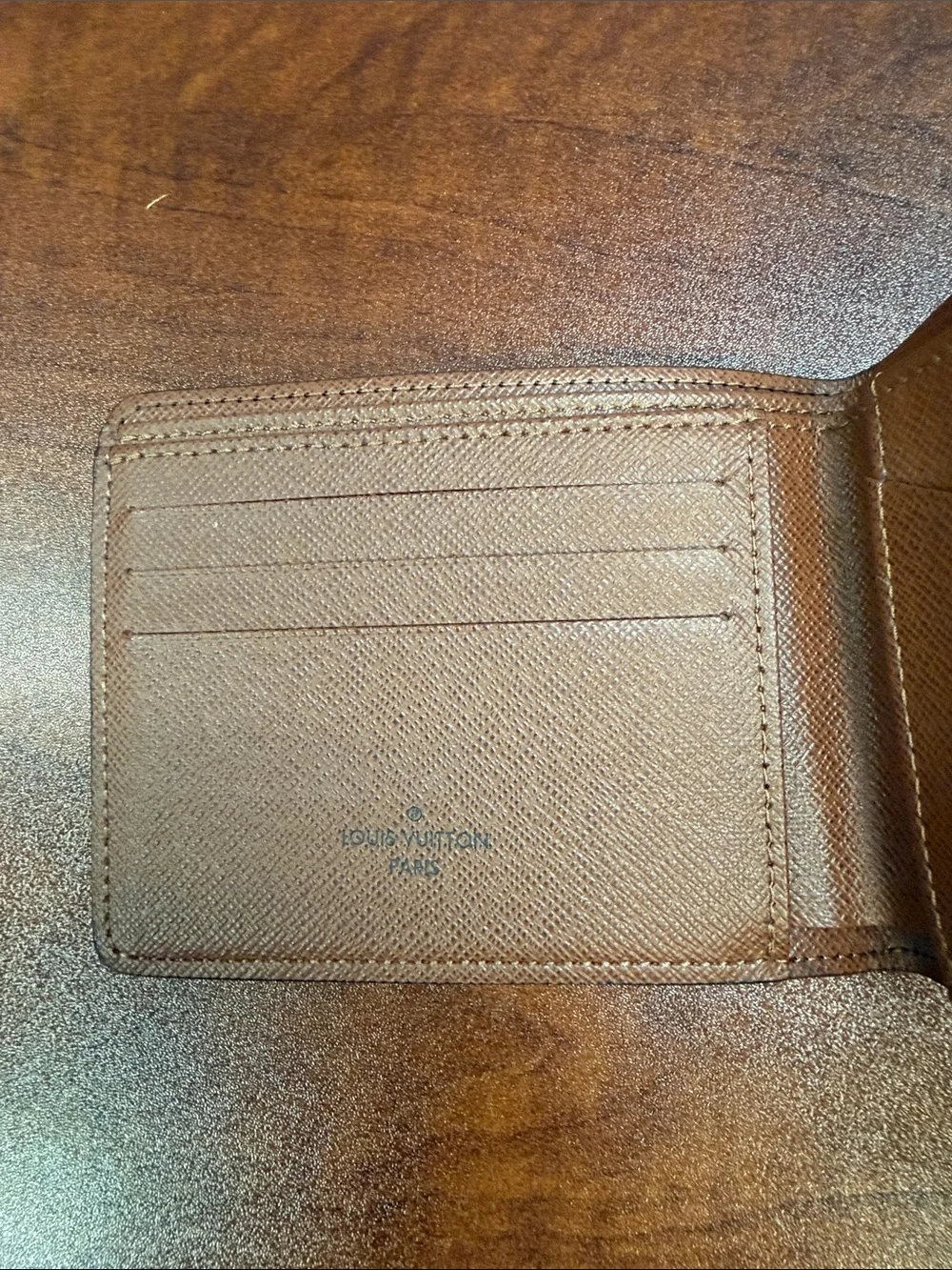 Louis Vuitton Monogram Canvas Card Holder Wallet - Brown and Gold